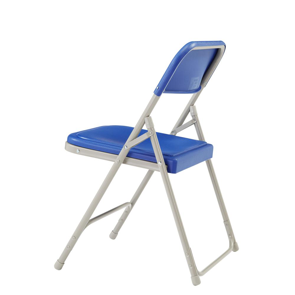 NPS® 800 Series Premium Lightweight Plastic Folding Chair, Blue (Pack of 4). Picture 4