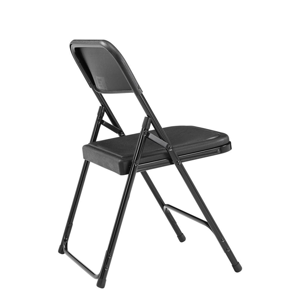 NPS® 800 Series Premium Lightweight Plastic Folding Chair, Black (Pack of 4). Picture 3