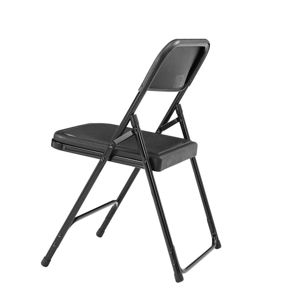 NPS® 800 Series Premium Lightweight Plastic Folding Chair, Black (Pack of 4). Picture 4