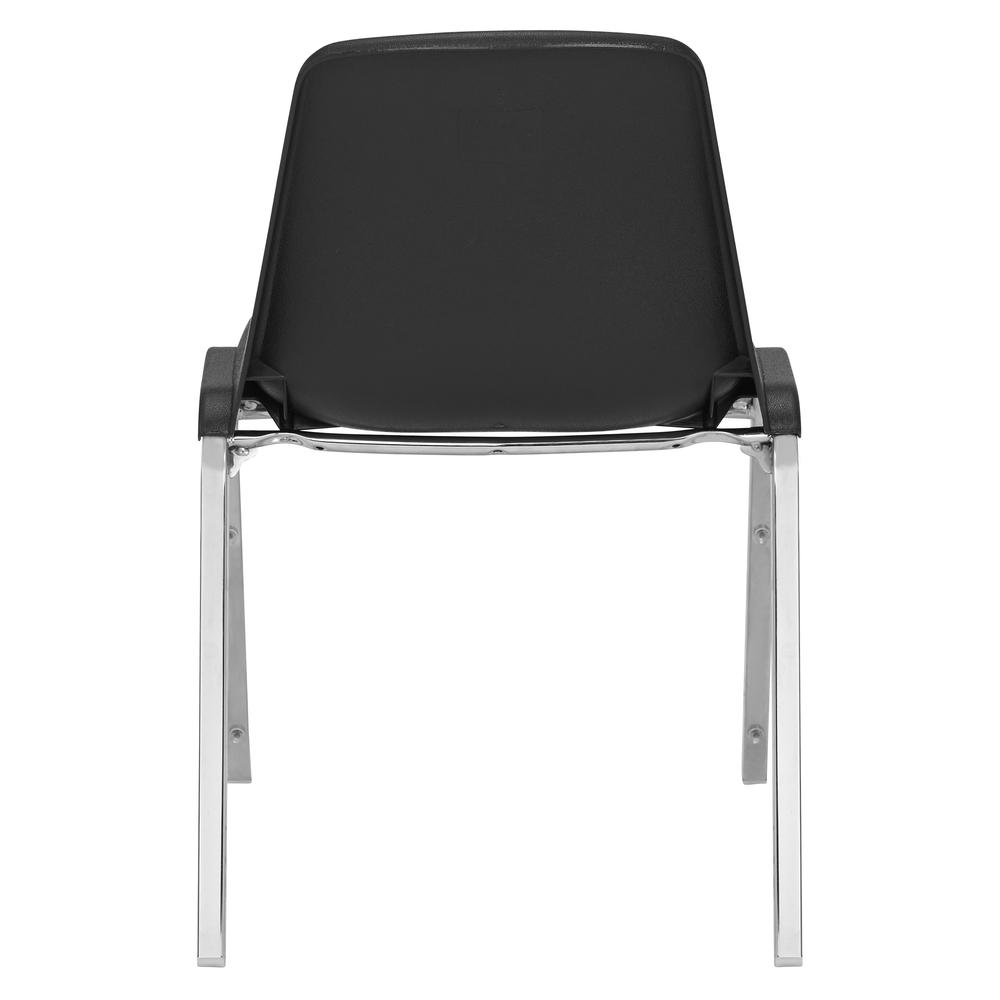 NPS® 8100 Series Poly Shell Stacking Chair, Black. Picture 4