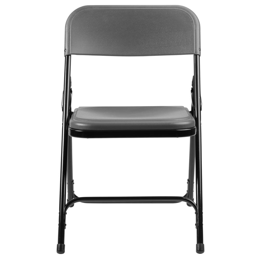 NPS® 800 Series Premium Lightweight Plastic Folding Chair, Charcoal Slate (Pack of 4). Picture 2