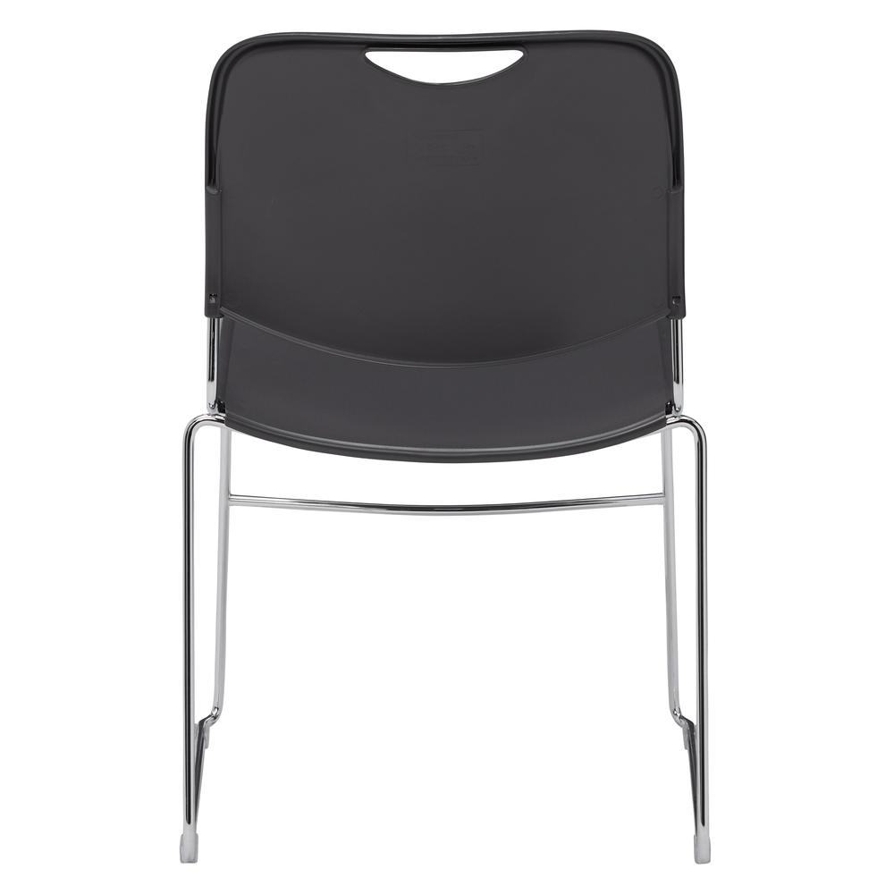 NPS® 8500 Series Ultra-Compact Plastic Stack Chair, Gunmetal. Picture 4