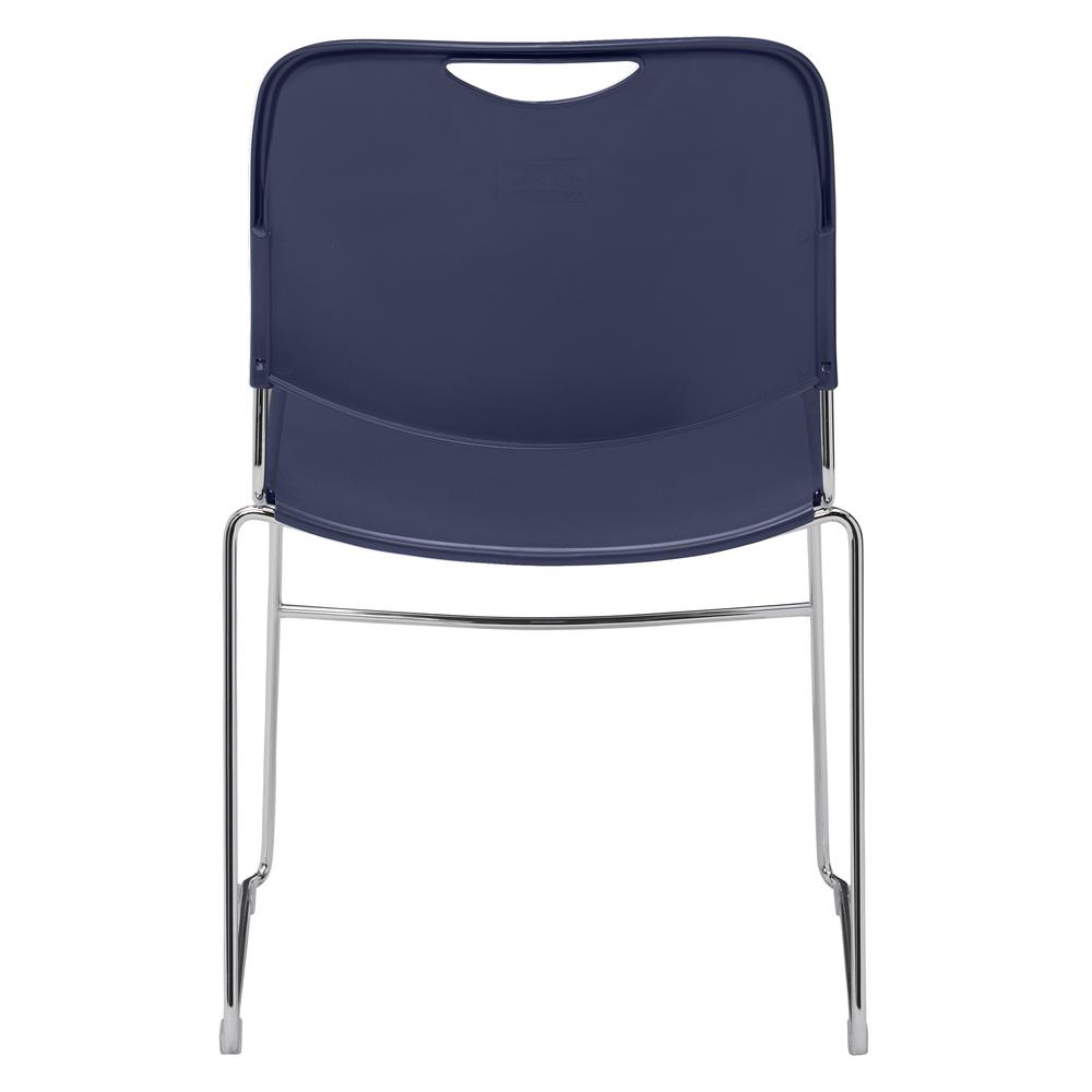 NPS® 8500 Series Ultra-Compact Plastic Stack Chair, Navy Blue. Picture 5