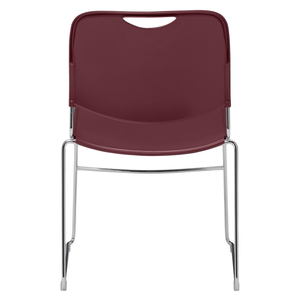 NPS® 8500 Series Ultra-Compact Plastic Stack Chair, Wine. Picture 5
