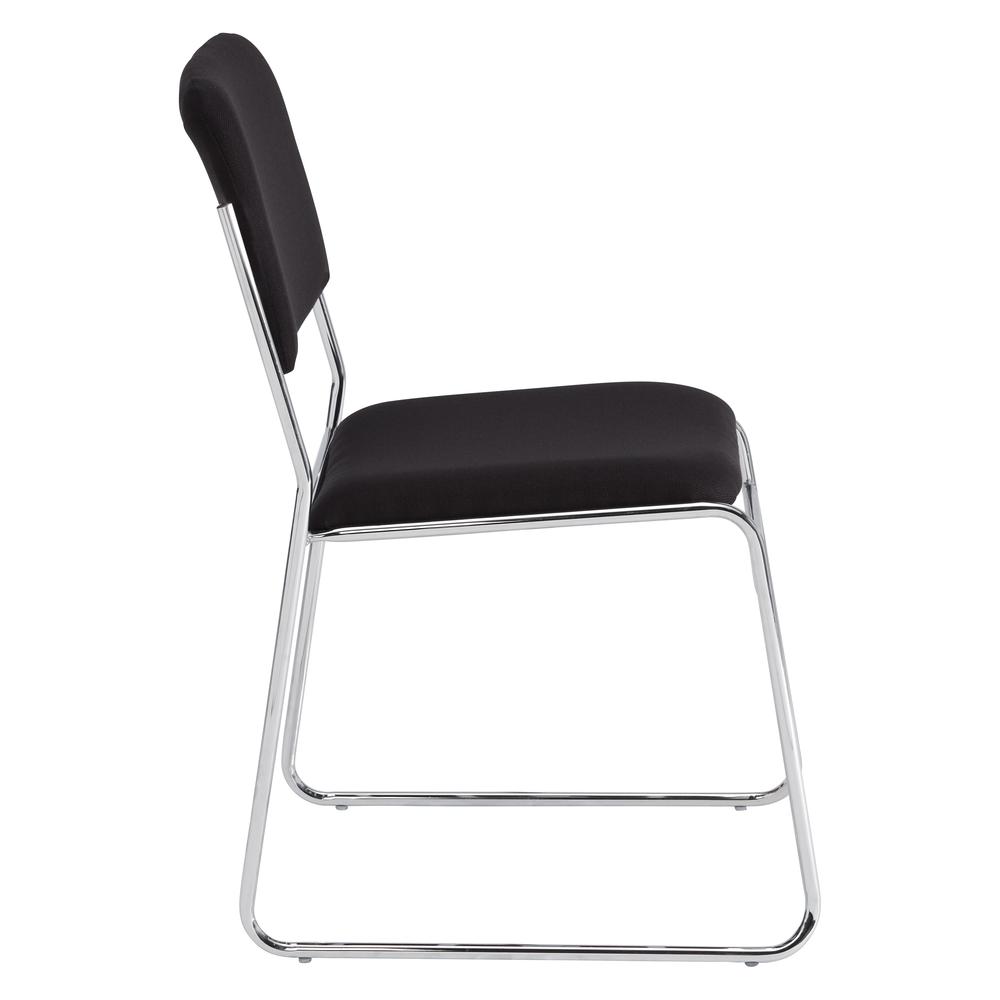 NPS® 8600 Series Fabric Padded Signature Stack Chair, Ebony Black. Picture 5