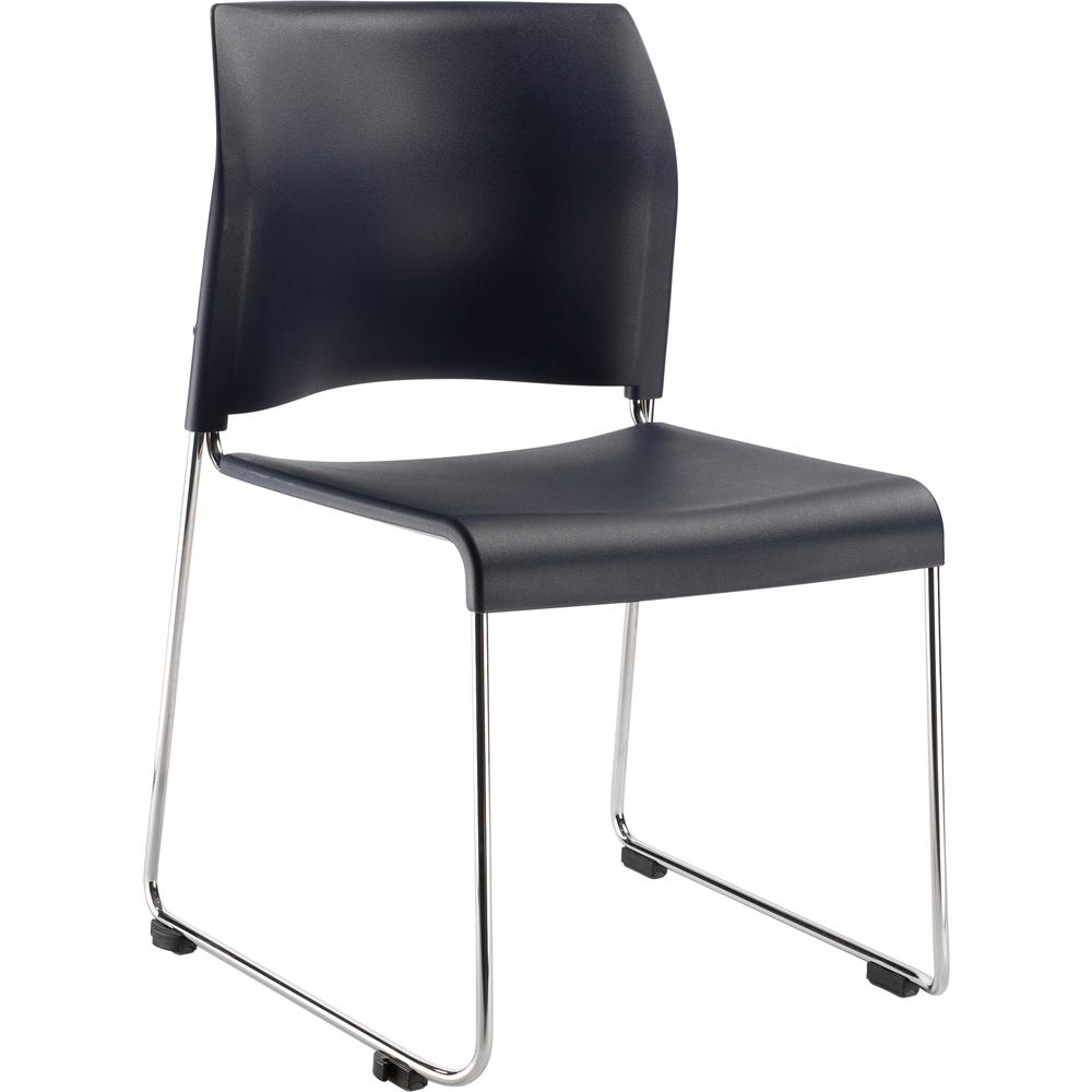 NPS® Cafetorium Plastic Stack Chair, Navy. Picture 1