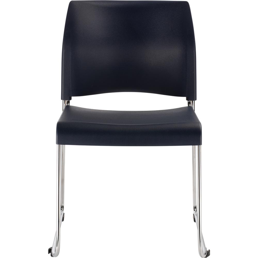 NPS® Cafetorium Plastic Stack Chair, Navy. Picture 2
