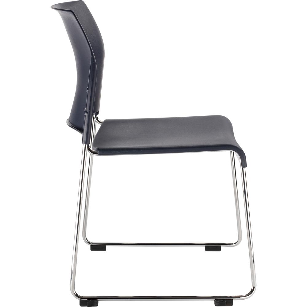NPS® Cafetorium Plastic Stack Chair, Navy. Picture 3