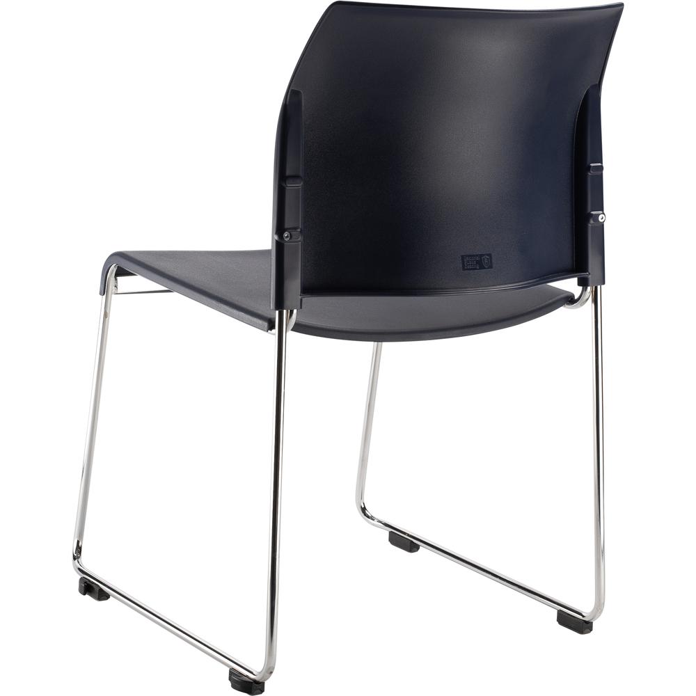 NPS® Cafetorium Plastic Stack Chair, Navy. Picture 4