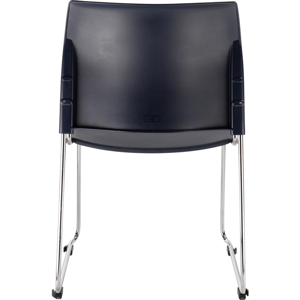 NPS® Cafetorium Plastic Stack Chair, Navy. Picture 5