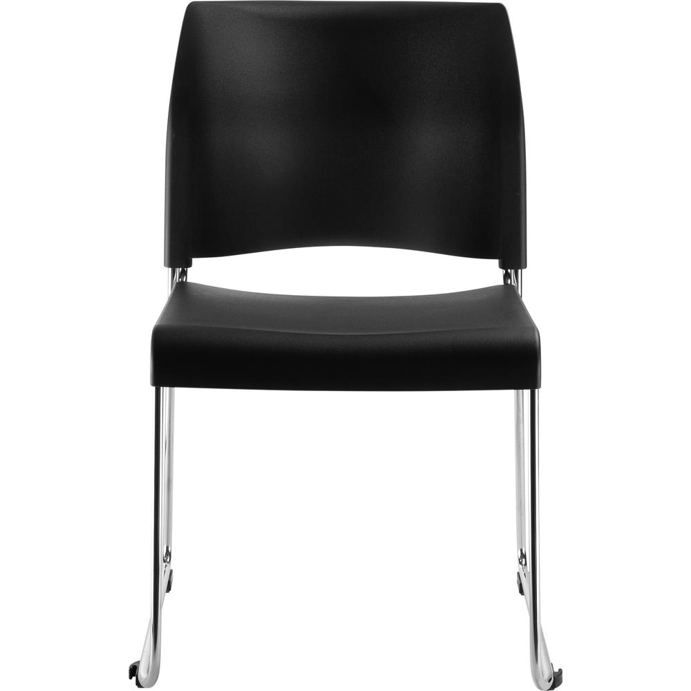 NPS® Cafetorium Plastic Stack Chair, Black. Picture 2