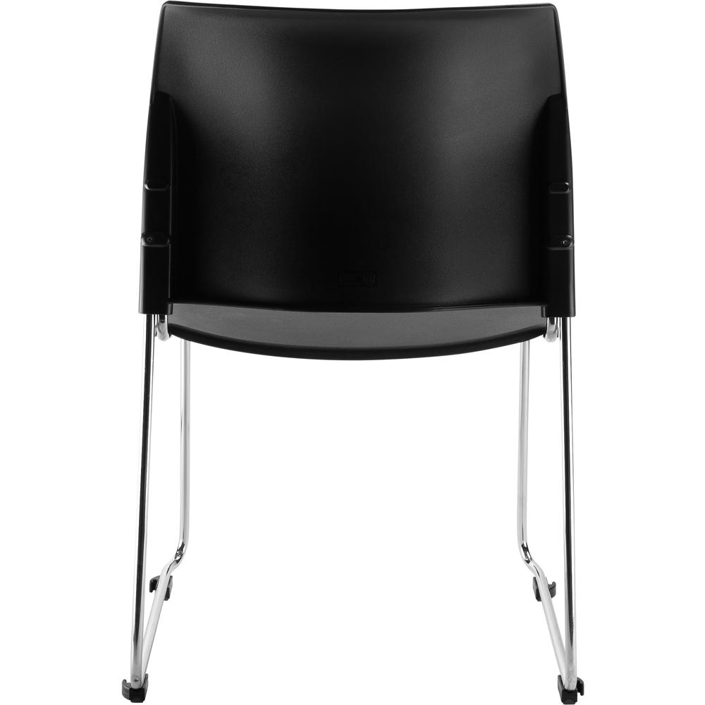NPS® Cafetorium Plastic Stack Chair, Black. Picture 5