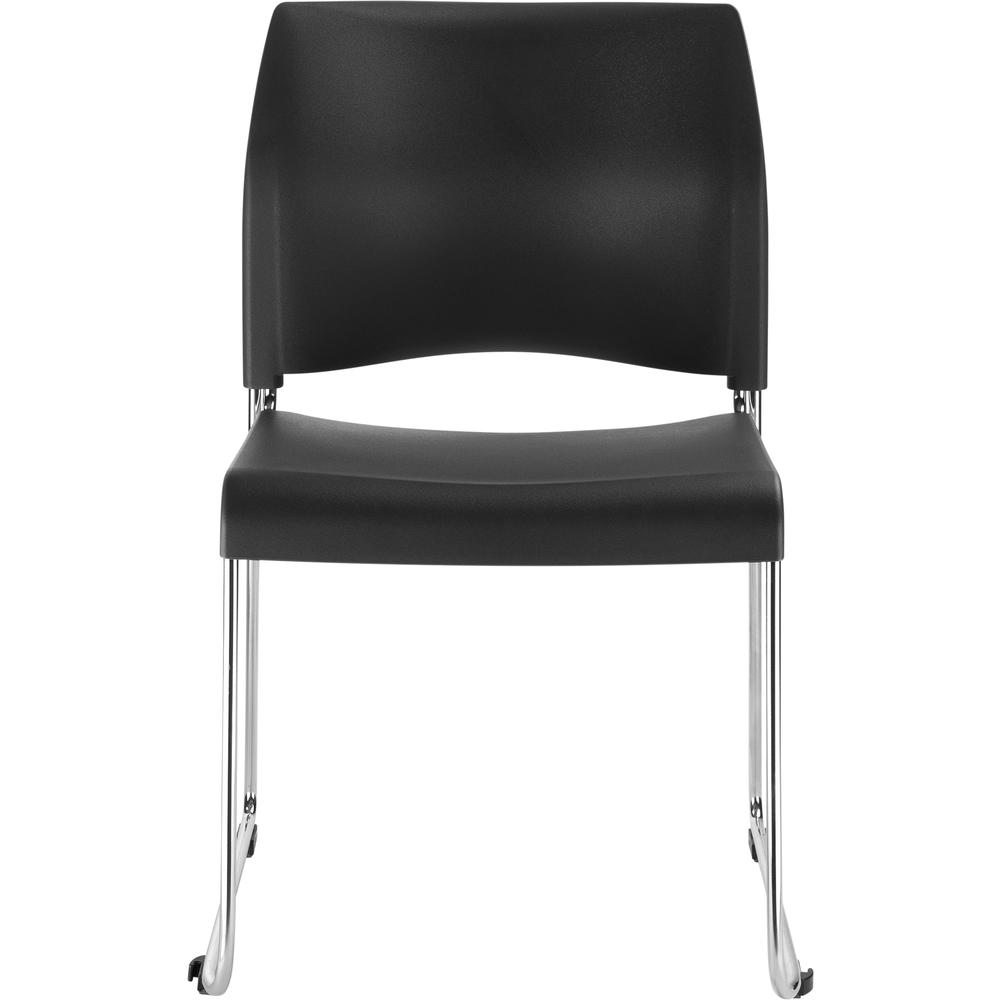 NPS® 8800 Series Cafetorium Plastic Stack Chair, Charcoal. Picture 2