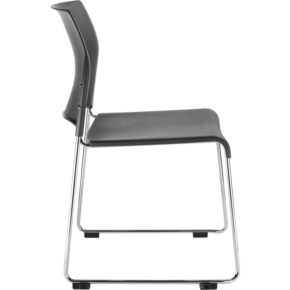 NPS® 8800 Series Cafetorium Plastic Stack Chair, Charcoal. Picture 3