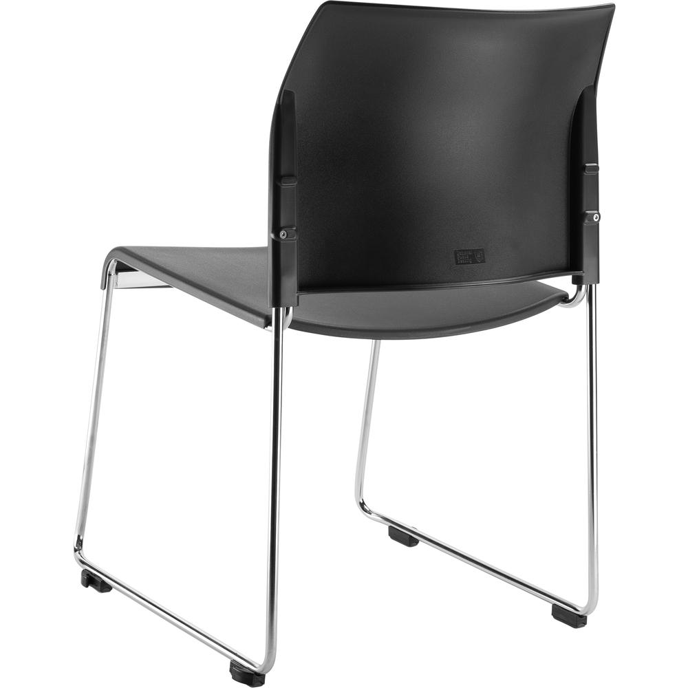 NPS® 8800 Series Cafetorium Plastic Stack Chair, Charcoal. Picture 4
