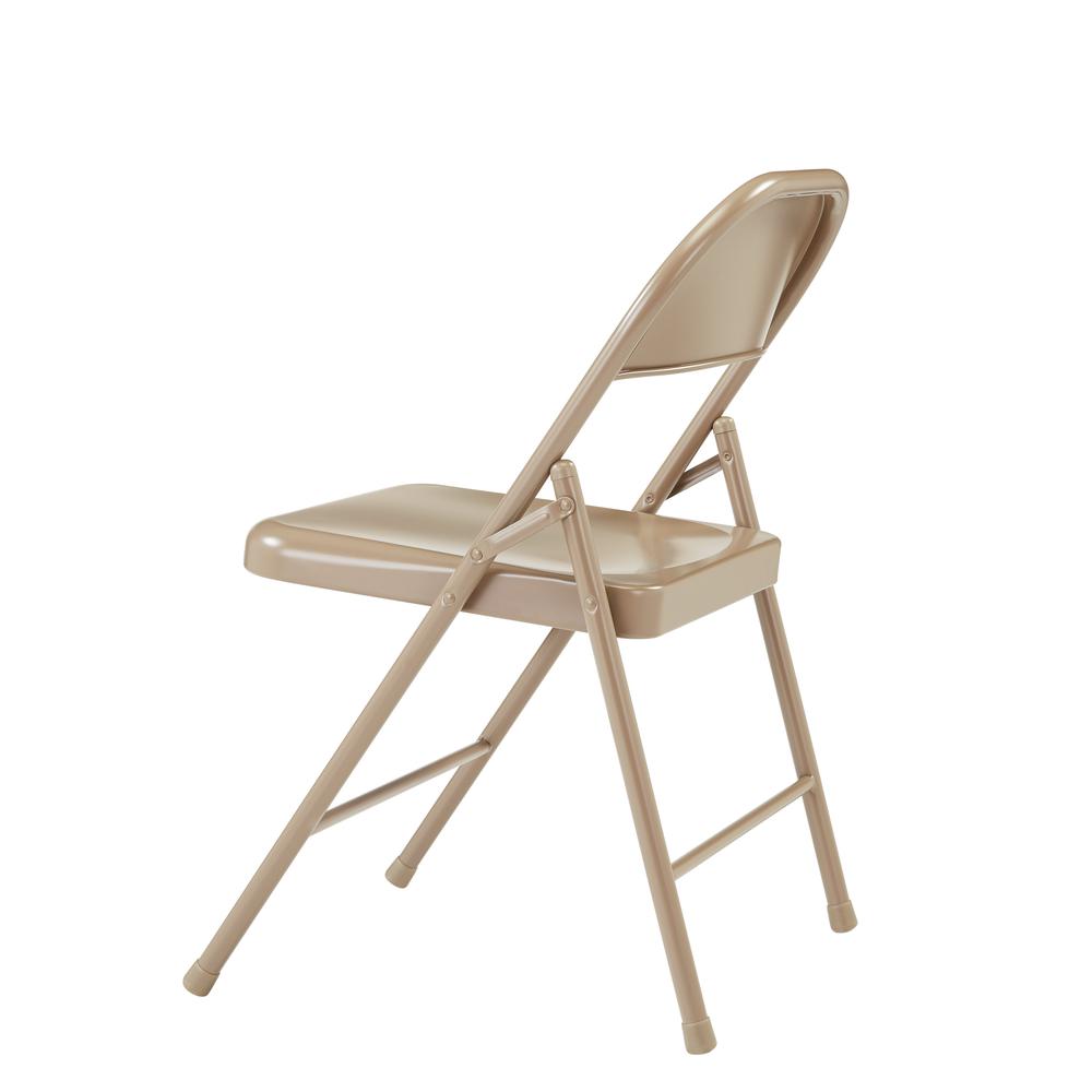 Commercialine® All-Steel Folding Chair, Beige (Pack of 4). Picture 4