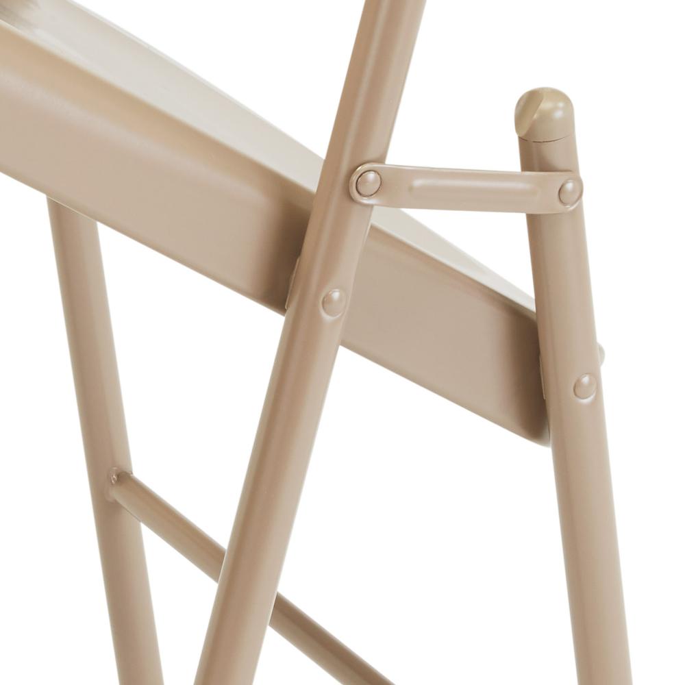 Commercialine® All-Steel Folding Chair, Beige (Pack of 4). Picture 5