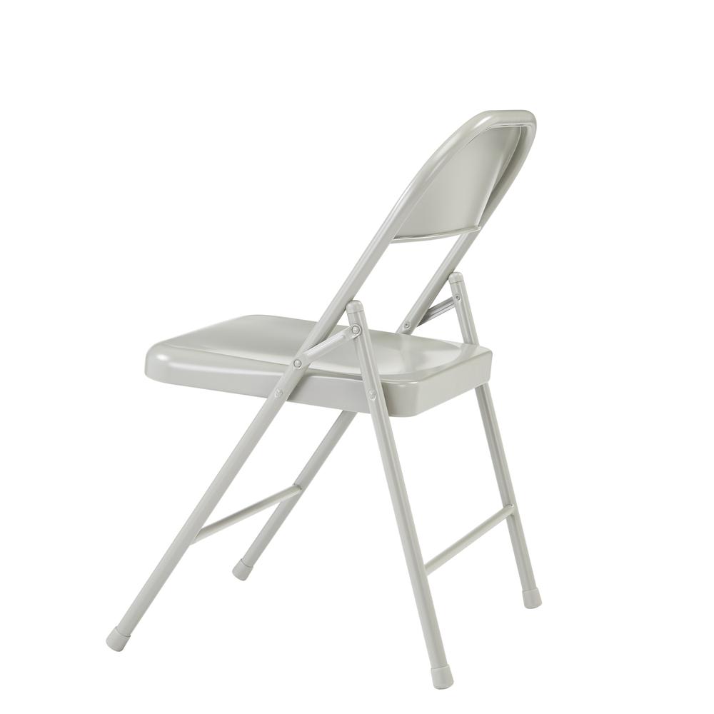 Commercialine® All-Steel Folding Chair, Grey (Pack of 4). Picture 4