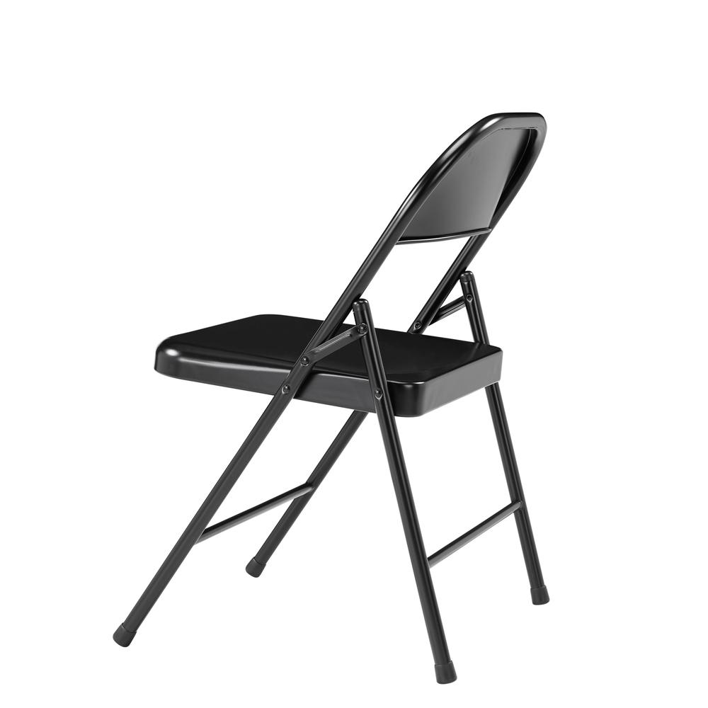 Commercialine® All-Steel Folding Chair, Black (Pack of 4). Picture 4