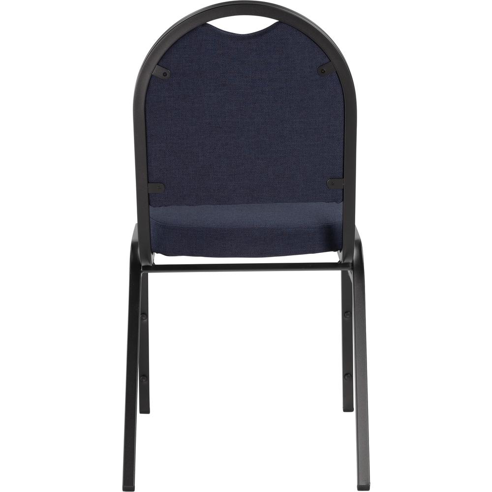 NPS® 9200 Series Premium Fabric Upholstered Stack Chair, Midnight Blue Seat/ Black Sandtex Frame. Picture 5