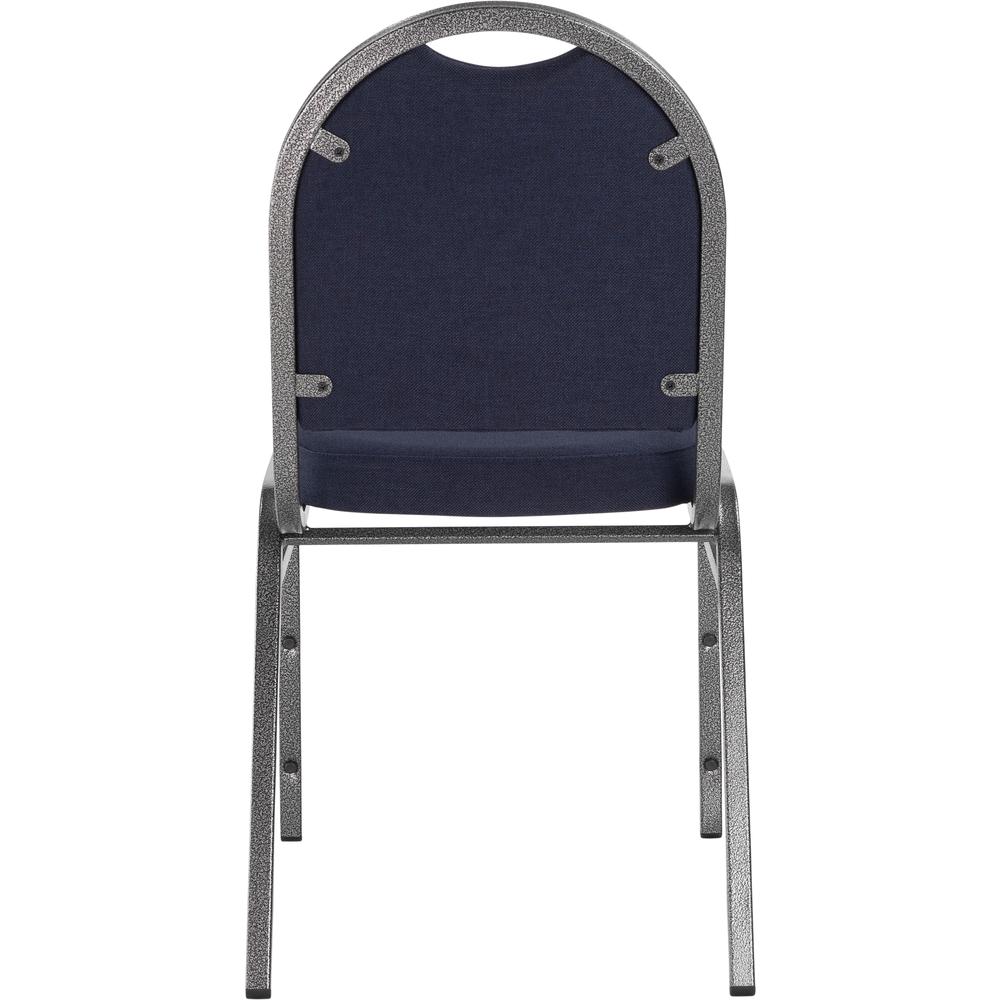 NPS® 9200 Series Premium Fabric Upholstered Stack Chair, Midnight Blue Seat/ Silvervein Frame. Picture 5