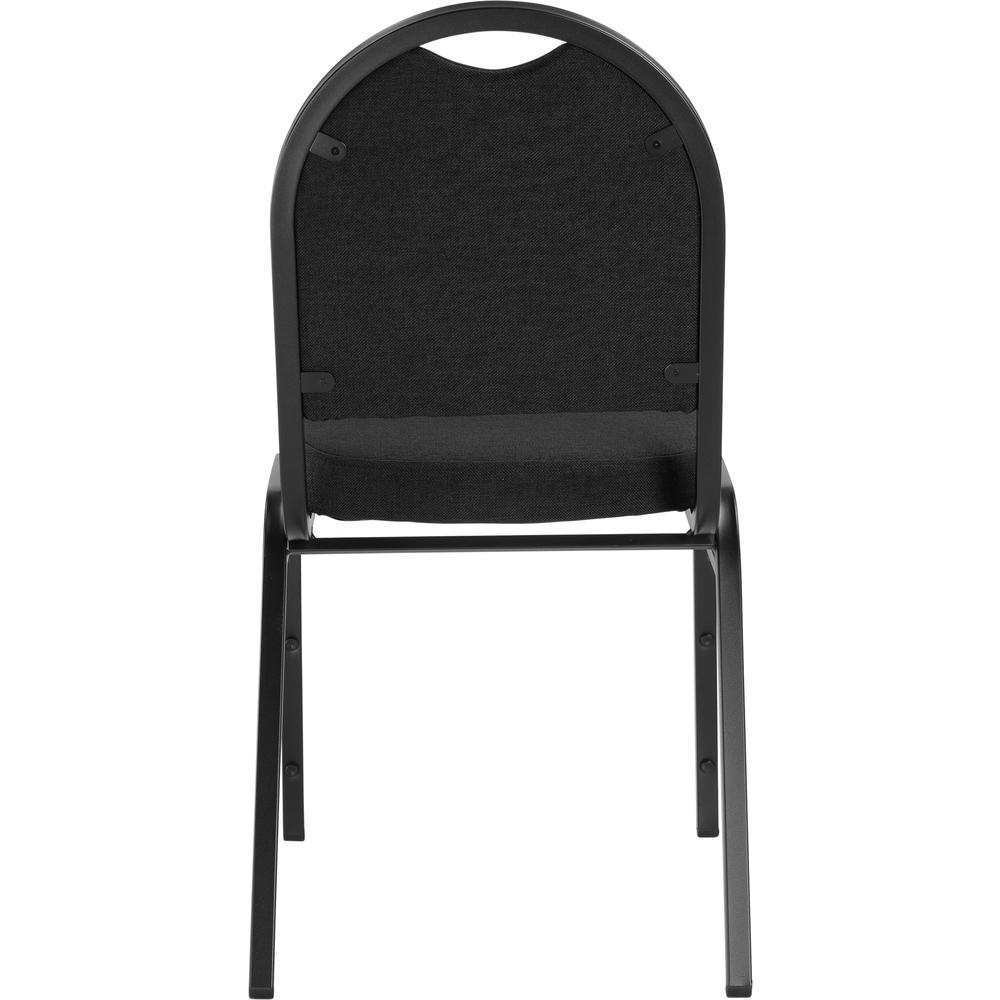 NPS® 9200 Series Premium Fabric Upholstered Stack Chair, Ebony Black Seat/ Black Sandtex Frame. Picture 5