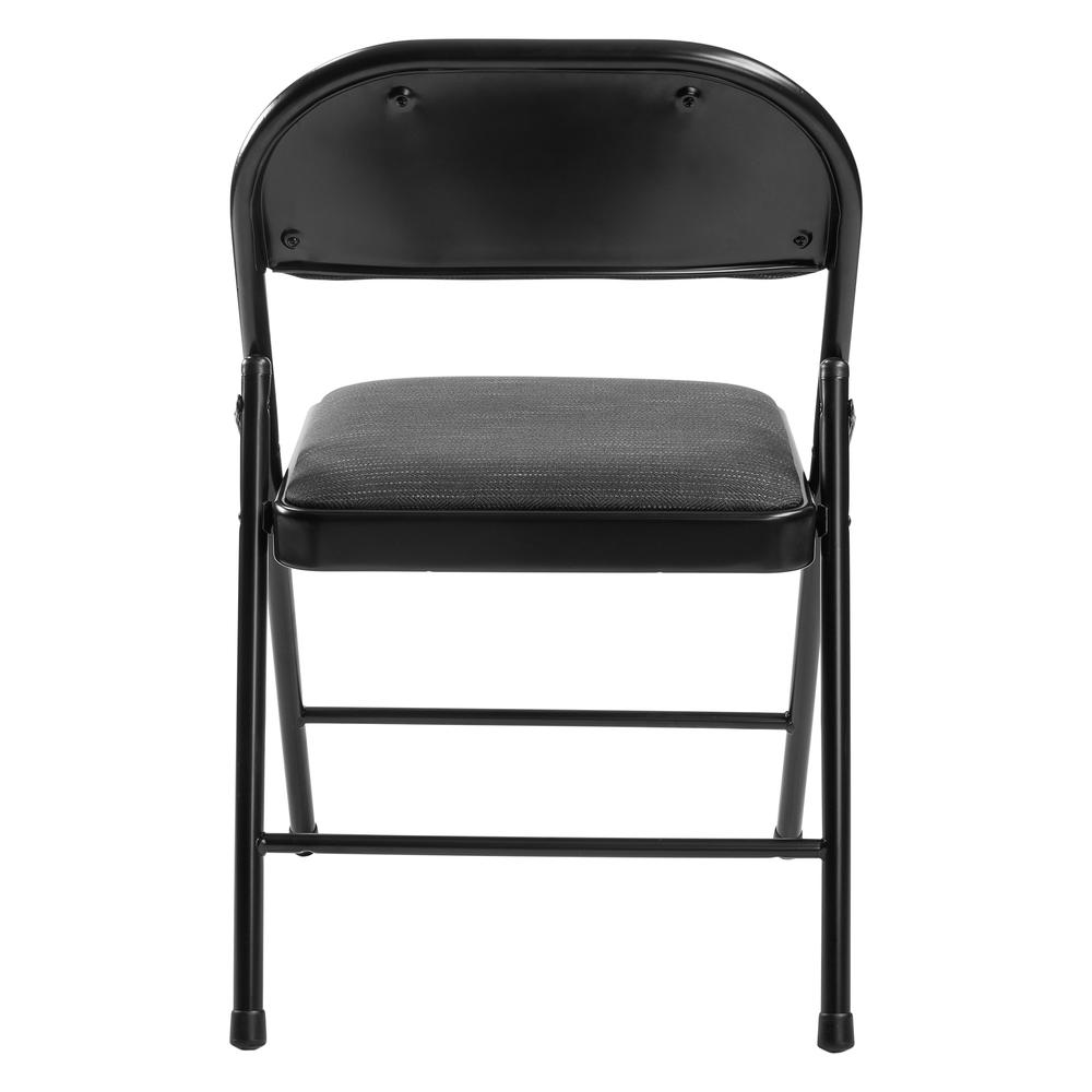 Commercialine® 900 Series Fabric Padded Folding Chair, Star Trail Black  (Pack of 4). Picture 5