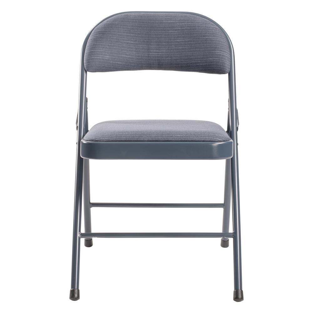Commercialine® 900 Series Fabric Padded Folding Chair, Star Trail Blue (Pack of 4). Picture 3