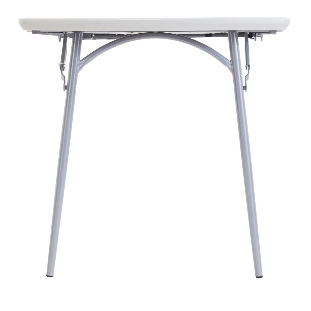 NPS® 30" x 72" Heavy Duty Fold-in-Half Table, Speckled Grey. Picture 2