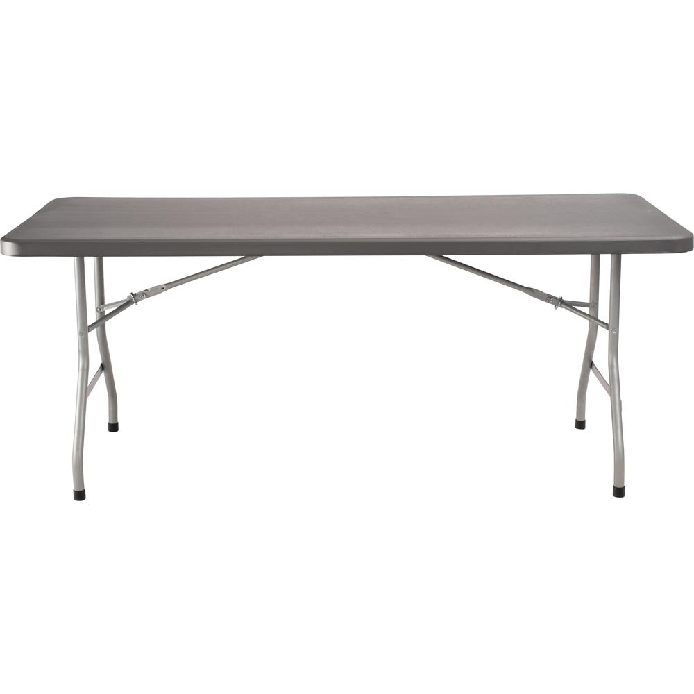 NPS® 30" x 72" Heavy Duty Folding Table, Charcoal Slate. Picture 2