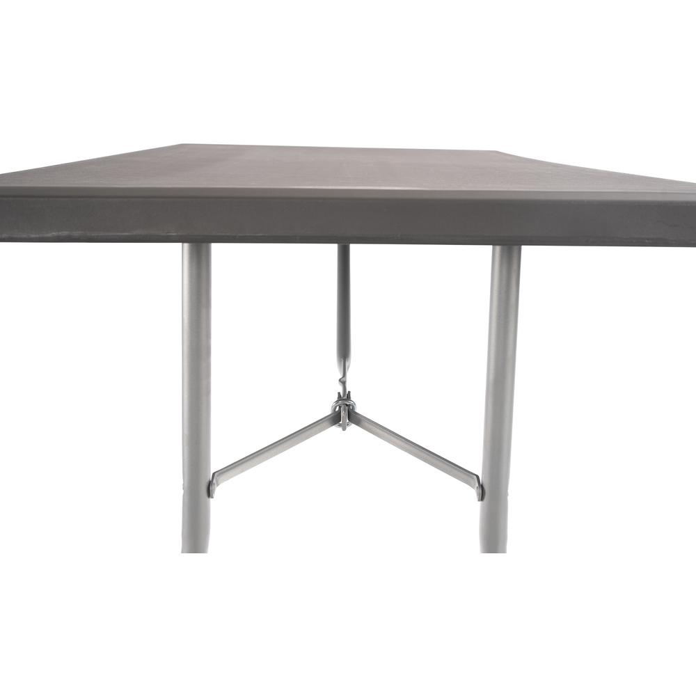 NPS® 30" x 72" Heavy Duty Folding Table, Charcoal Slate. Picture 4