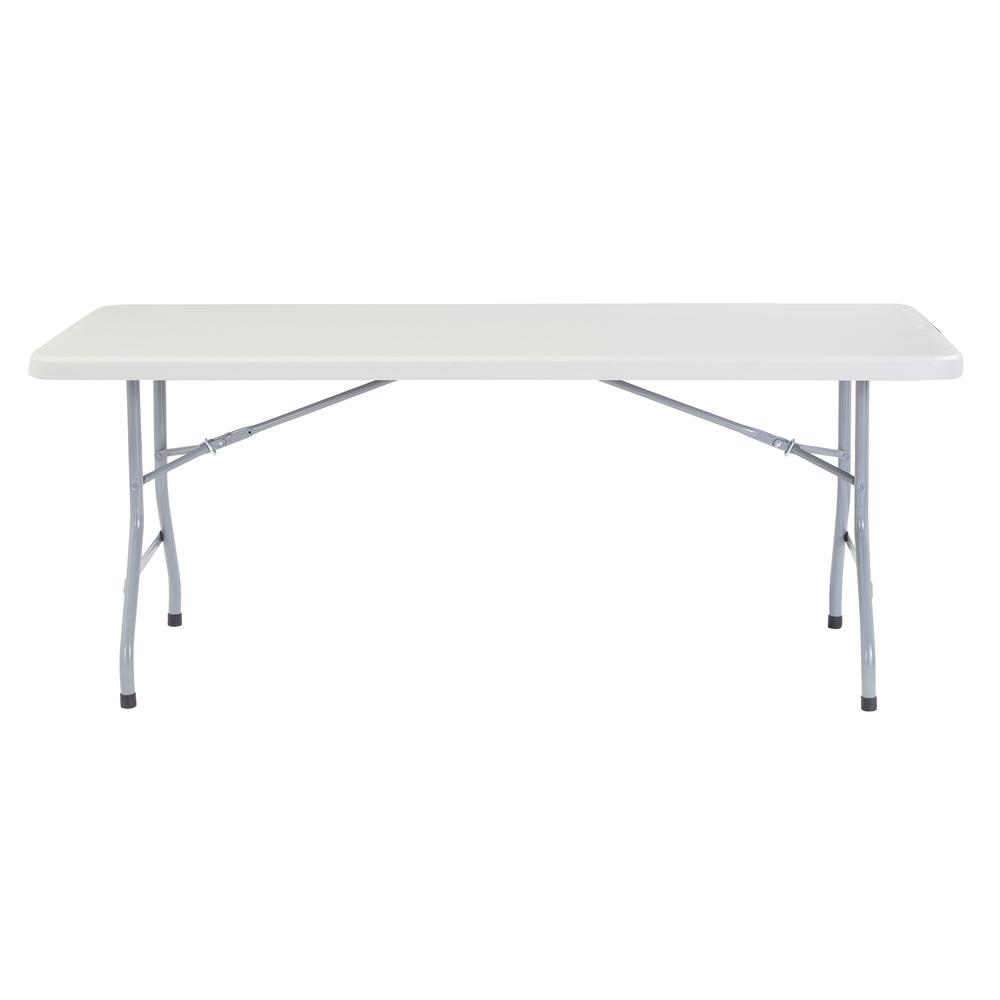 NPS® 30" x 72" Heavy Duty Folding Table, Speckled Gray. Picture 2