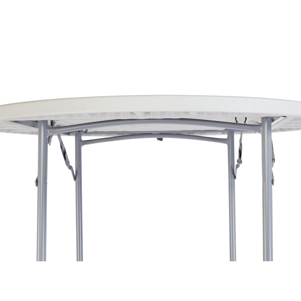 NPS® 48" Heavy Duty Round Folding Table, Speckled Grey. Picture 2