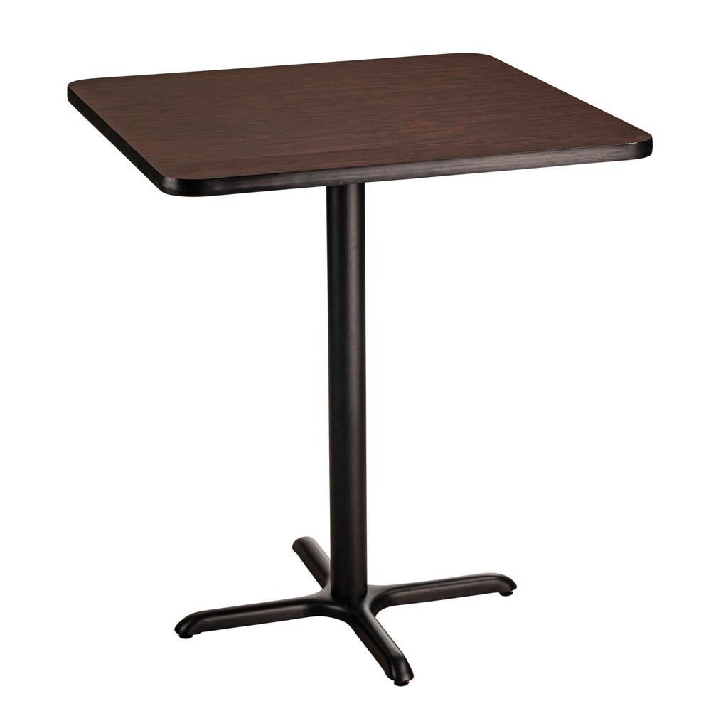NPS® Café Table, 36" Square, "X" Base, 42" Height, Particleboard Core/T-Mold. Picture 1