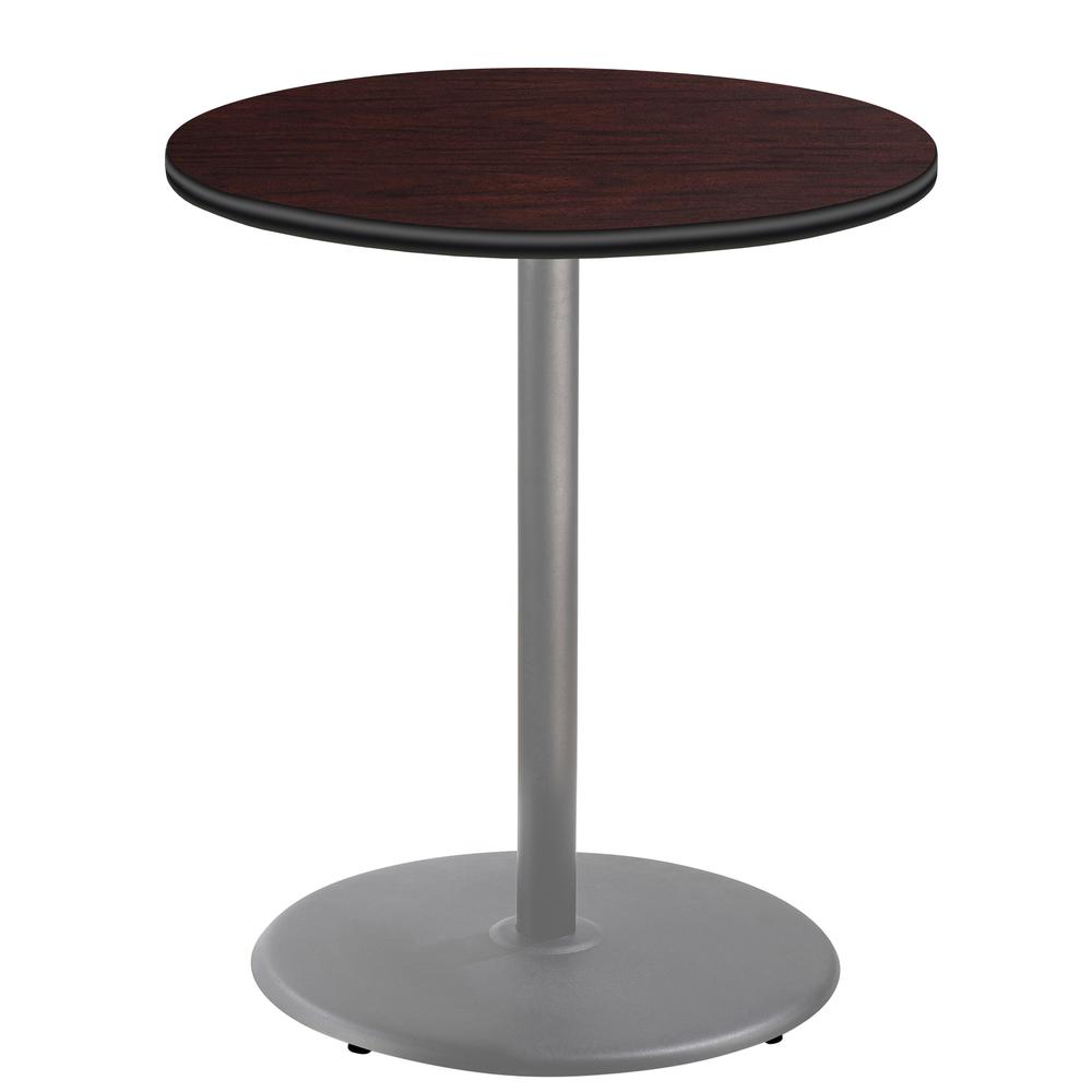 NPS® Café Table, 36" Round, Round Base, 42" Height, Particleboard Core/T-Mold. Picture 1