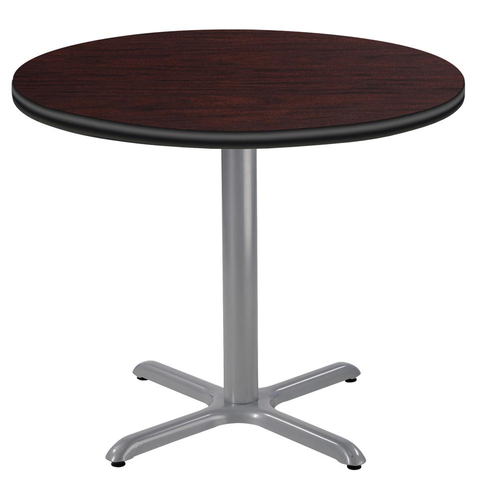 NPS® Café Table, 36" Round, X Base, 30" Height, Particleboard Core/T-Mold. Picture 1