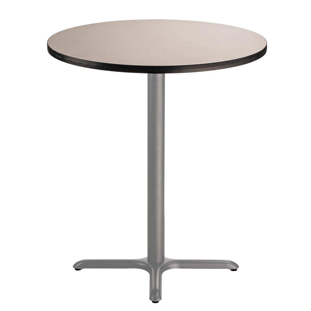 NPS® Café Table, 36" Round, X Base, 42" Height, Particleboard Core/T-Mold. Picture 2