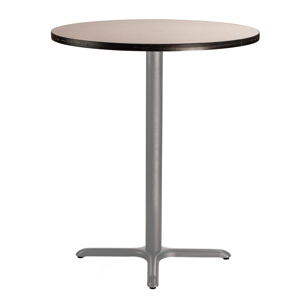 NPS® Café Table, 36" Round, X Base, 42" Height, Particleboard Core/T-Mold. Picture 4