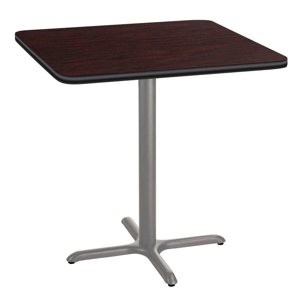 NPS® Café Table, 36" Square, "X" Base, 36" Height, Particleboard Core/T-Mold. Picture 1