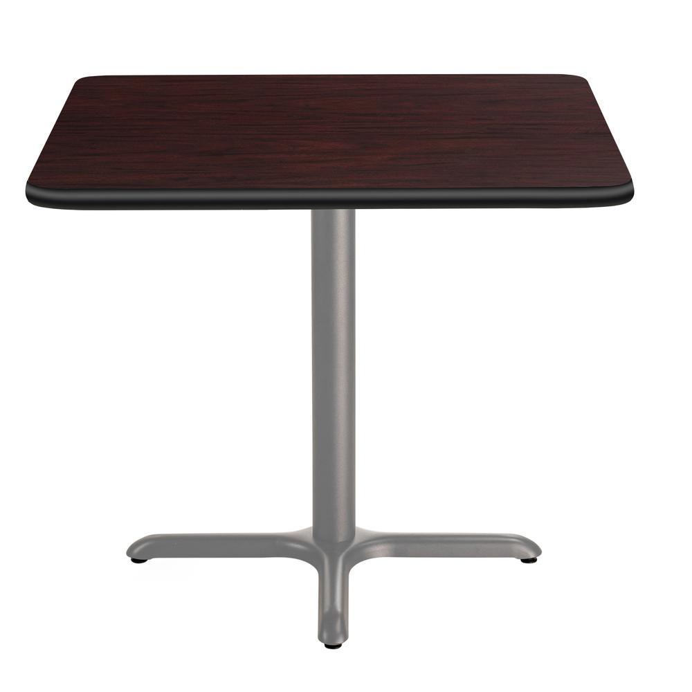NPS® Café Table, 36" Square, X Base, 30" Height, Particleboard Core/T-Mold. Picture 2