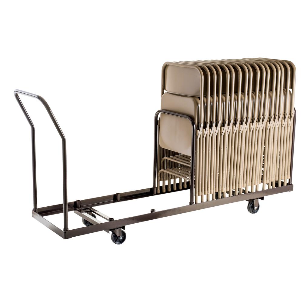 NPS® Folding Chair Dolly For Vertical storage, 35 Chair Capacity. Picture 4
