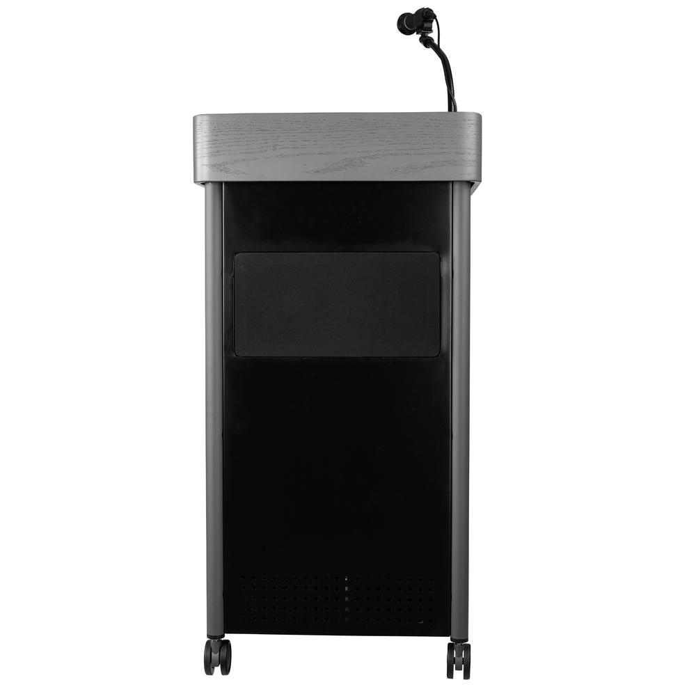 Oklahoma Sound® Greystone Lectern with Sound, Charcoal. Picture 2
