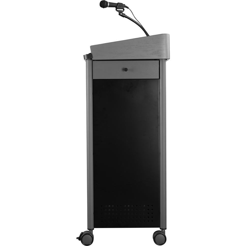 Oklahoma Sound® Greystone Lectern with Sound, Charcoal. Picture 4