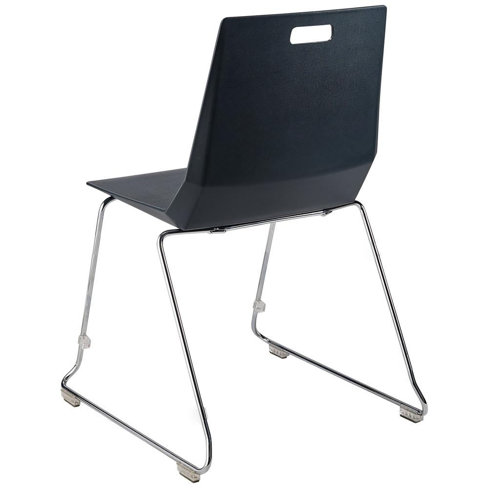 NPS® LūvraFlex Chair, Poly Back/Seat, Black. Picture 3