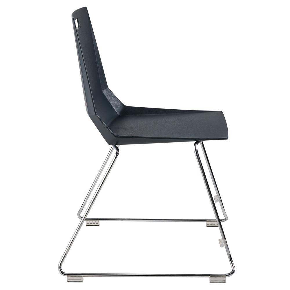 NPS® LūvraFlex Chair, Poly Back/Seat, Black. Picture 4