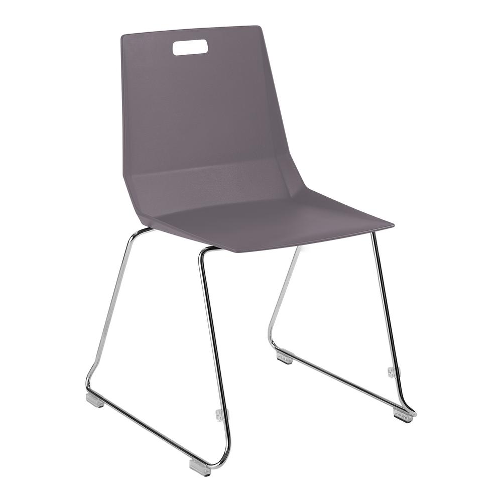 NPS® LūvraFlex Chair, Poly Back/Seat, Grey. Picture 1