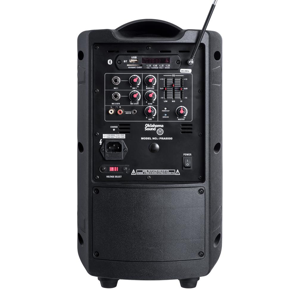 Oklahoma Sound® 40 Watt Wireless PA System w/ Wireless Handheld Mic. Picture 5