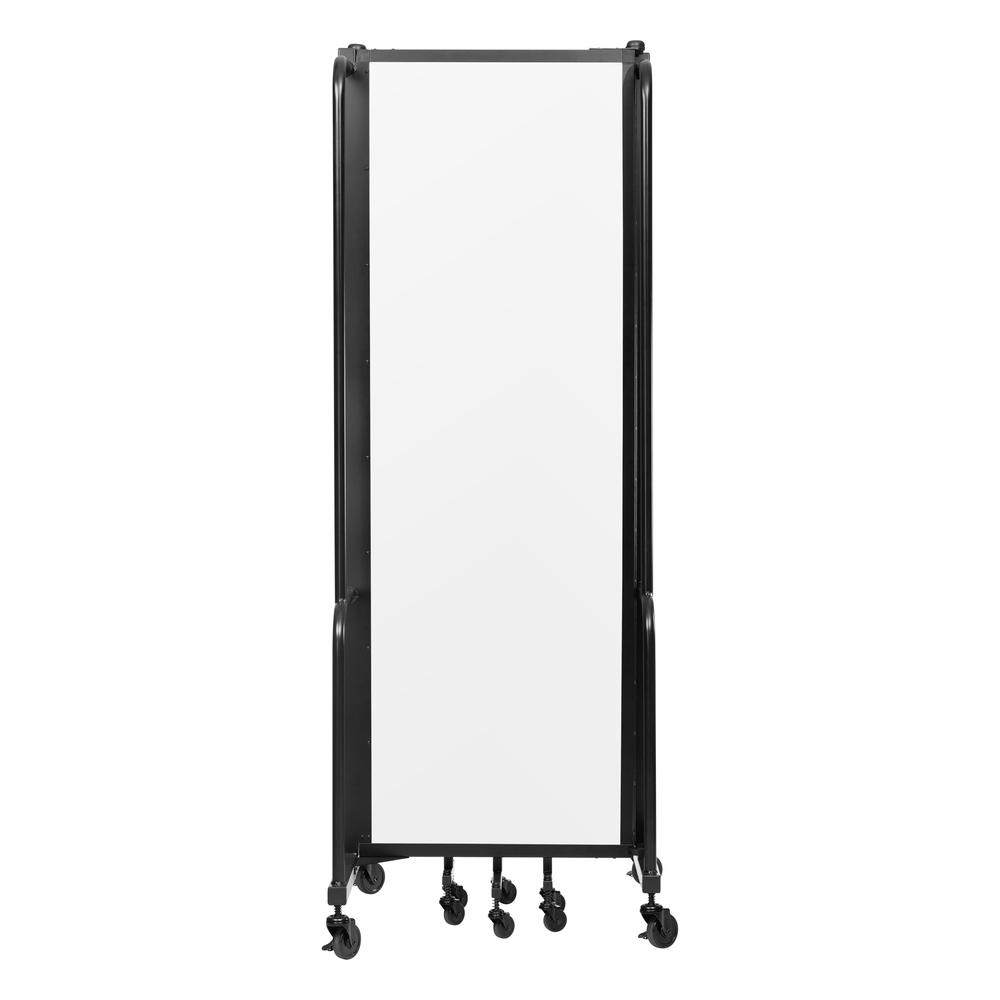 NPS® Room Divider, 6' Height, 5 Sections, Clear Acrylic Panels. Picture 3