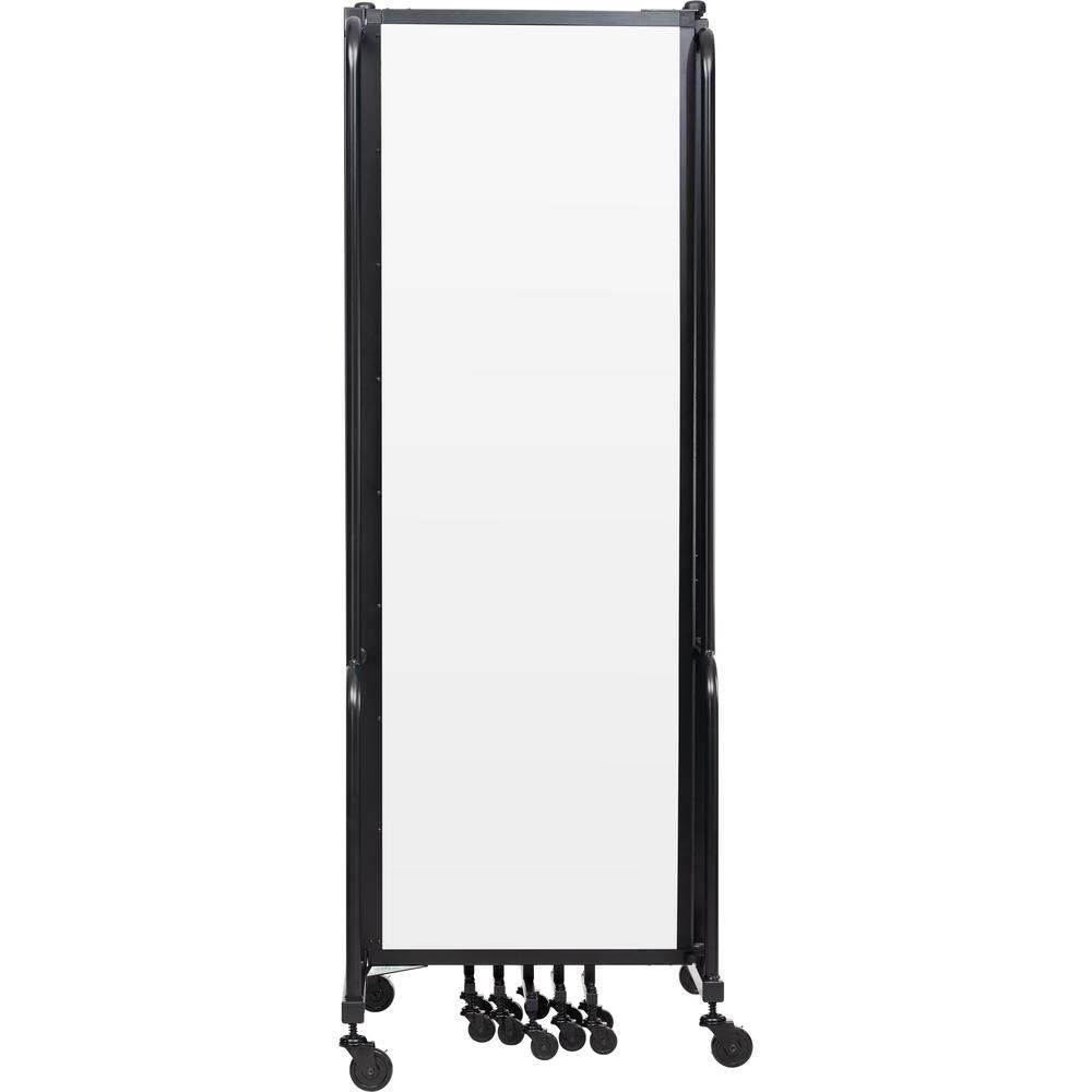 NPS® Room Divider, 6' Height, 7 Sections, Clear Acrylic Panels. Picture 3