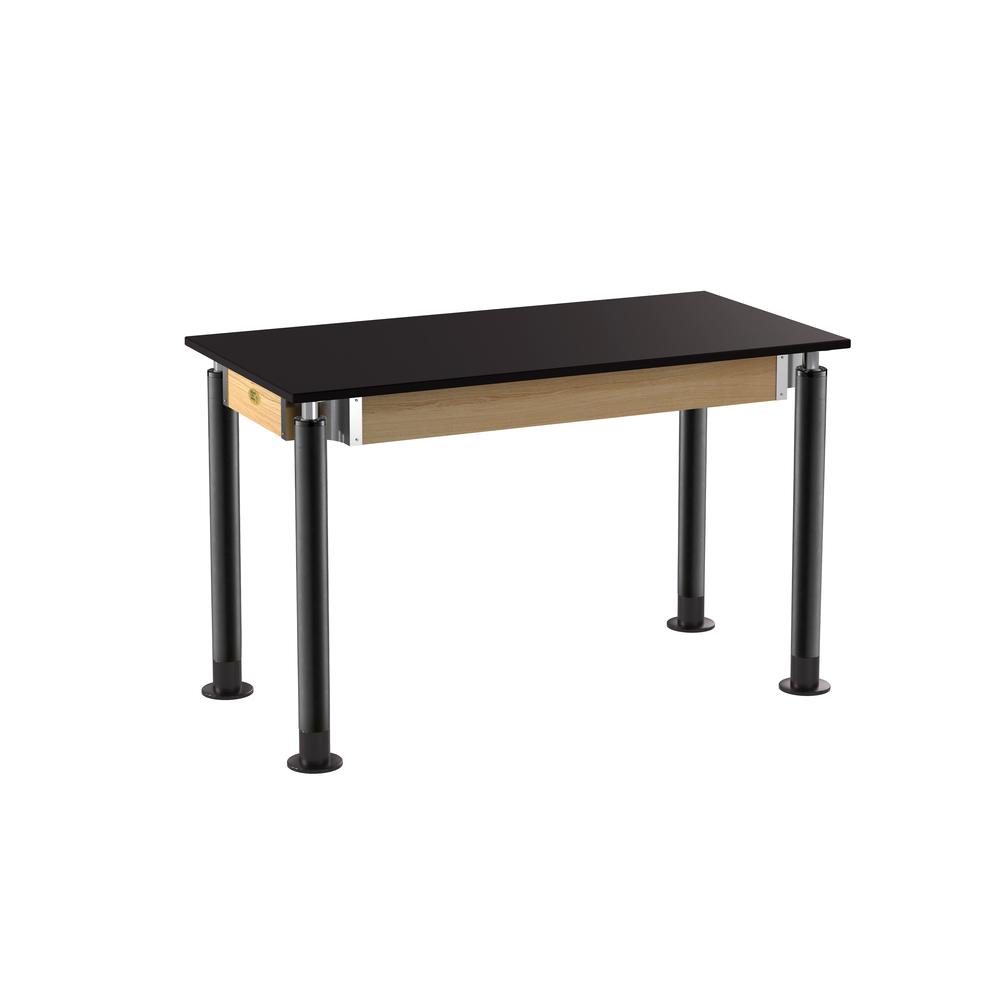 NPS® Signature Science Lab Table, Black, 24 x 48, Chemical Resistant Top,. Picture 1